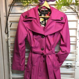 London Fog, Pink, Knee Length Trench Coat
